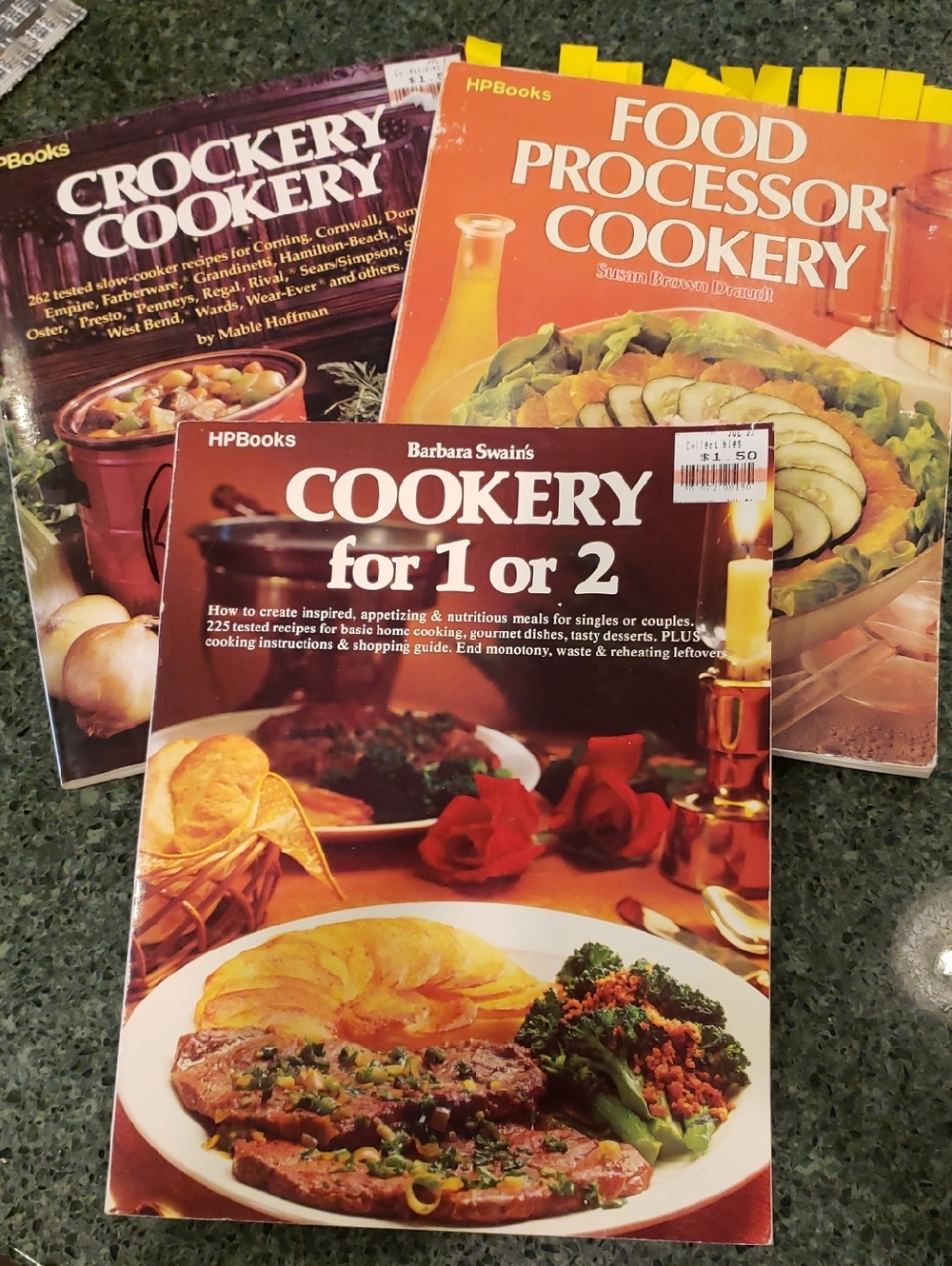 Cookbook Recipes Crockpot, Slow Cooker, Food Processor, Cooking for 1 or 2